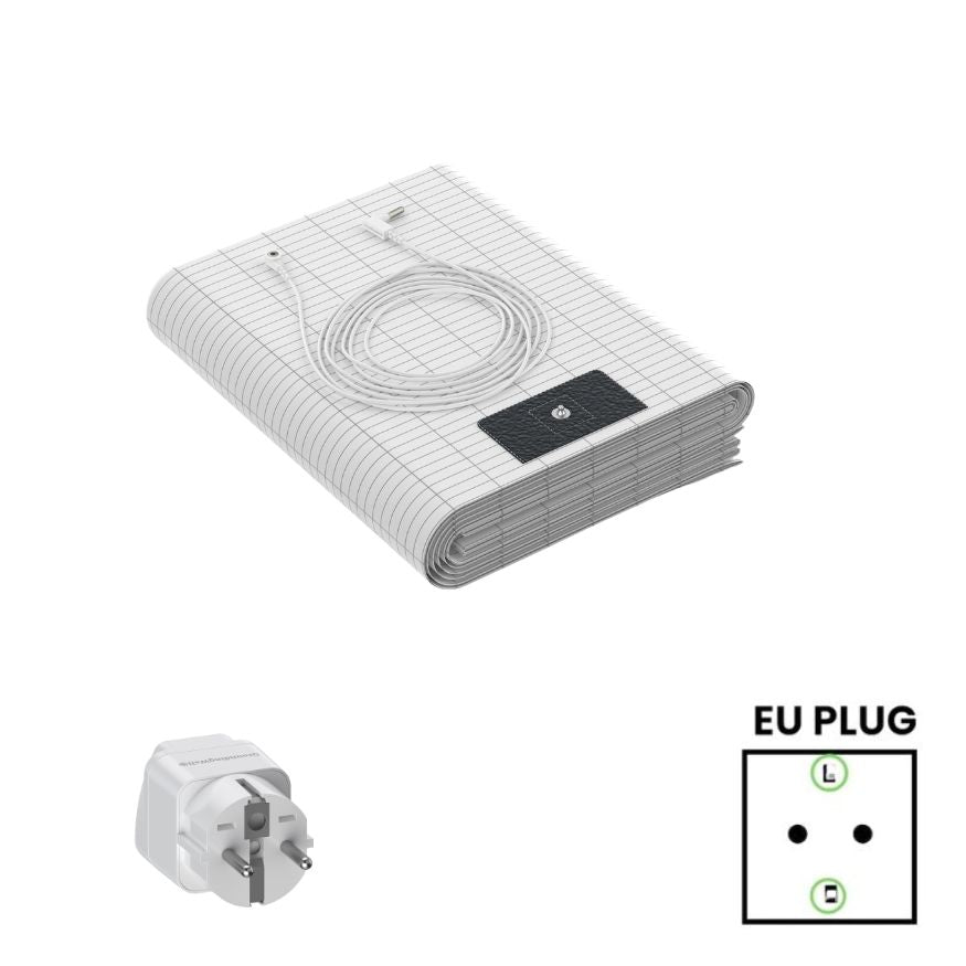 EarthWell Grounding Bedsheet with Eu Plug